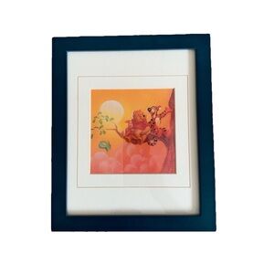Disney Winnie the Pooh Piglet Tigger Framed Art Print Nursery Wall Decor